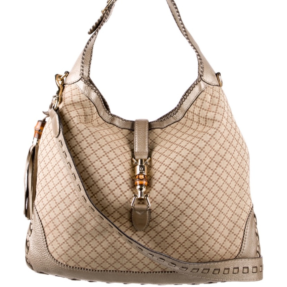 Gucci Diamante Print Large Jackie Hobo